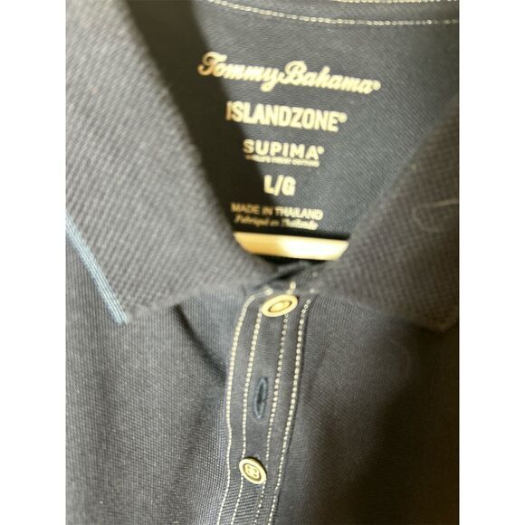 Tommy Bahama Dark Blue Short Sleeve size Lg‎ - Picture 5 of 5